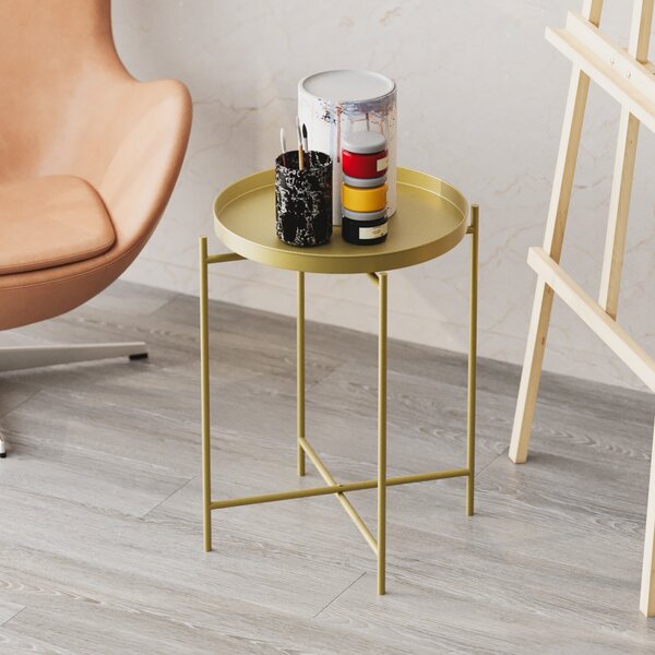 Măsuţă de cafea, Hanah Home, Culoare: Aur