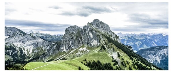 Tablou - Crestele munților (120x50 cm)