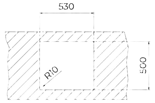 Teka Forline chiuveta din oțel cu sifon 54x51 cm oţel 115000082