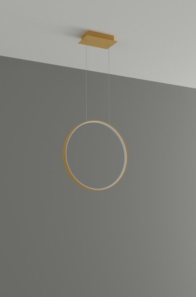 Lustră LED pe cablu RIO LED/30W/230V CRI95 4000K d. 55 cm auriu Thoro TH.221