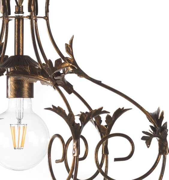 Lustră pe lanț CONTESSA 1xE27/22W/230V bronz ONLI