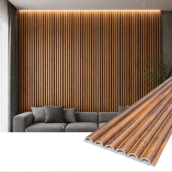 Panou decorativ PVC oval Viano – 270x16x1.5 cm