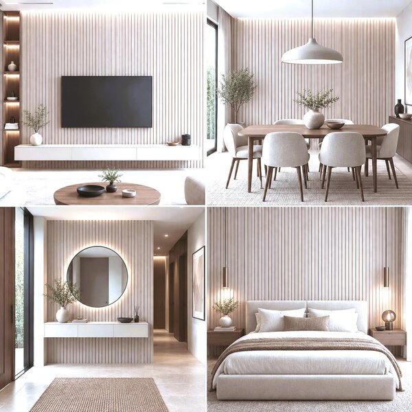 Panou decorativ PVC Melis 15 × 1 × 270 cm