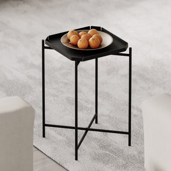 Măsuţă de cafea, Hanah Home, Culoare: Negru