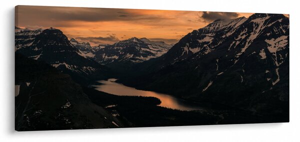 Tablou - Lac între munți (120x50 cm)