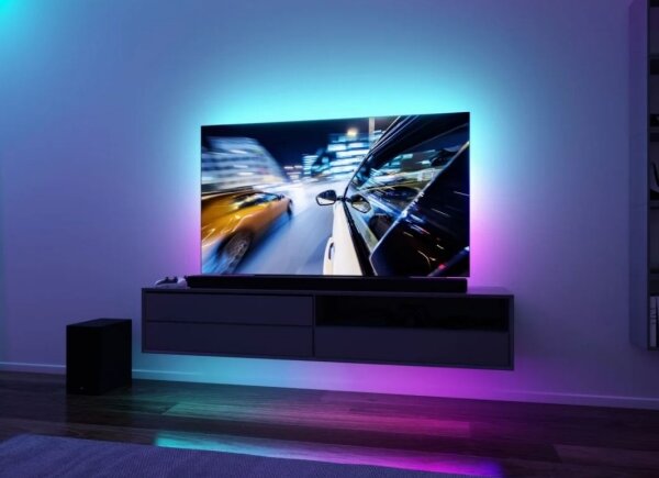 Bandă dimabilă pentru televizor LED/3,5W RGB 2m ZOLL 5V Paulmann 78880 + telecomandă