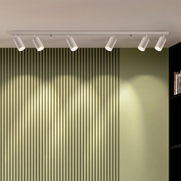 Brilagi SELE DIAMANT Plafonieră LED RGBW reglabilă 6xGU10/6,5W/230V Wi-Fi albă