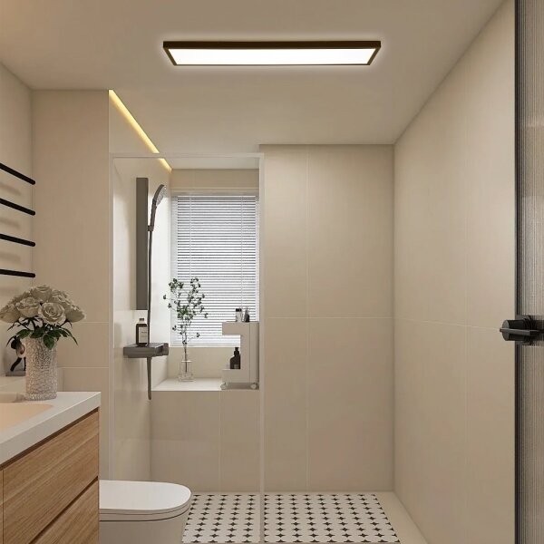 Brilagi - Aplica LED pentru baie FRAME LED/50W/230V 3000/4000/6000K IP44 negru