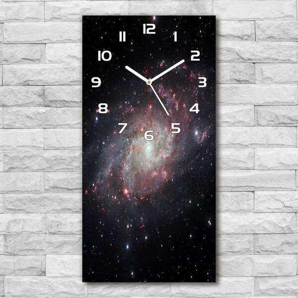Ceas vertical de perete din sticlă Nebuloasă