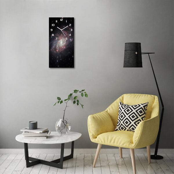 Ceas vertical de perete din sticlă Nebuloasă