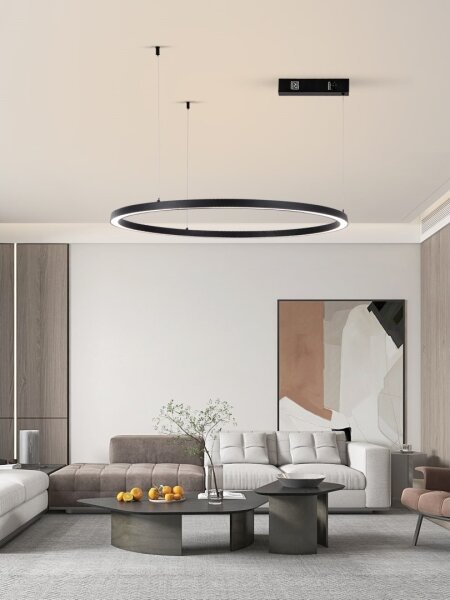 Immax NEO 07215L-LED Lustr FINO 60W/230V 80cm negru, dimabil, Tuya+DO