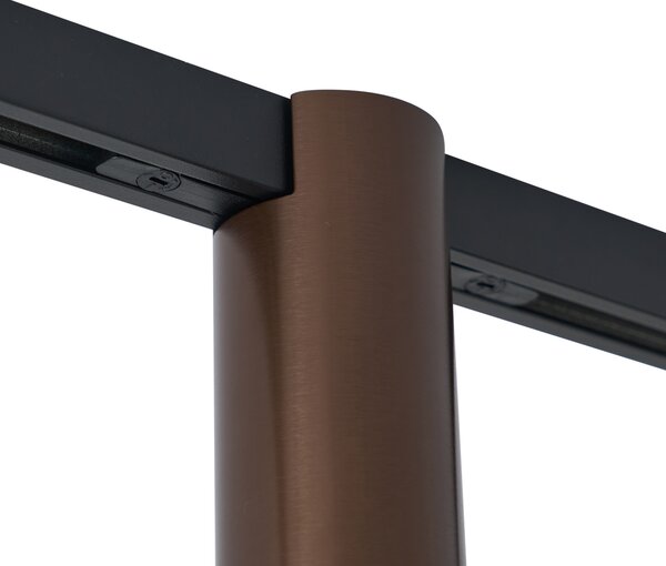 Spot modern bronz închis pentru sistem de șină monofazat GU10 35mm - Slimline Nubee Honey