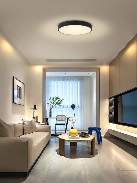 Plafonieră LED dimabilă Immax NEO 07202L RONDATE 53W/230V negru Tuya + telecomandă