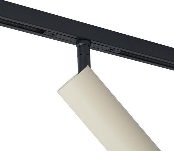 Spot modern bej cu negru pentru sistem de șină monofazat GU10 35mm - Slimline Uzzy