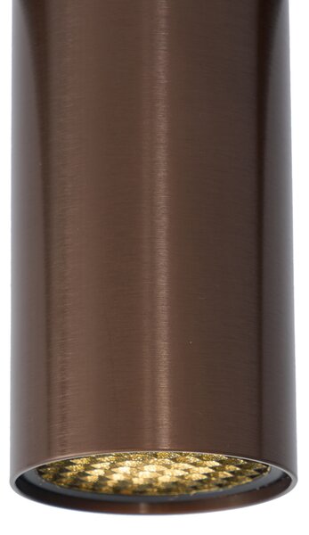Spot modern bronz închis pentru sistem de șină monofazat GU10 35mm - Slimline Nubee Honey