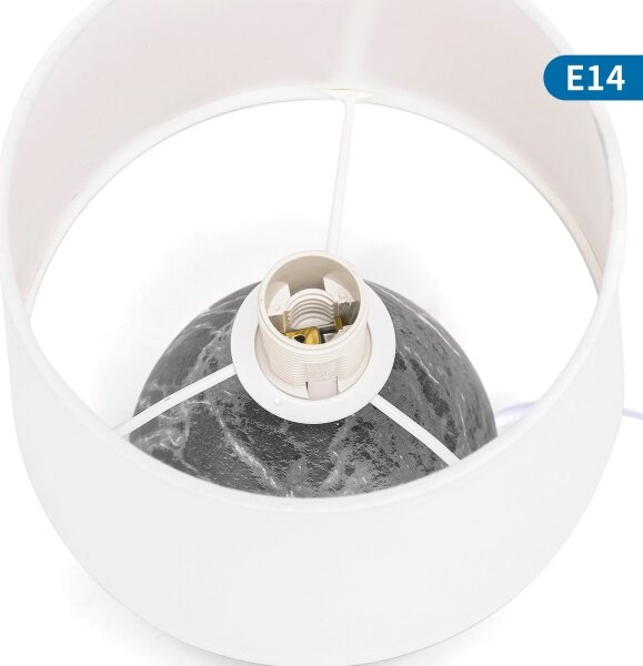 Lampă de masă Aigostar 1xE14/40W/230V gri