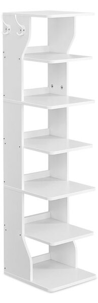Suport pantofi CINDY, 6 niveluri, 30x26.4x110.4cm, alb Vasagle