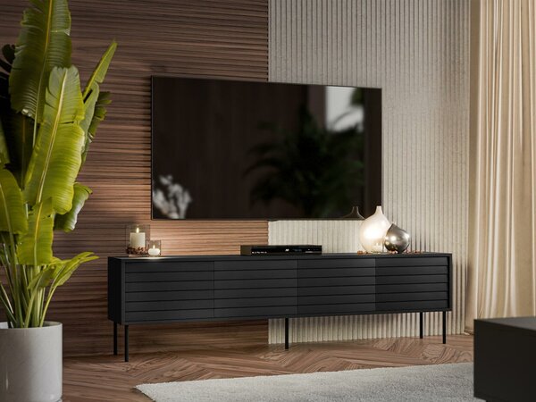Comodă TV Flosoru 105Negru, 20x6x4cm