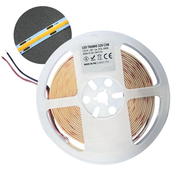 Bandă LED/50W/12V 5 m 3000K IP65