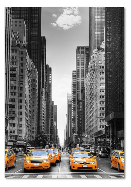 Tablou sticlă New York taxiuri