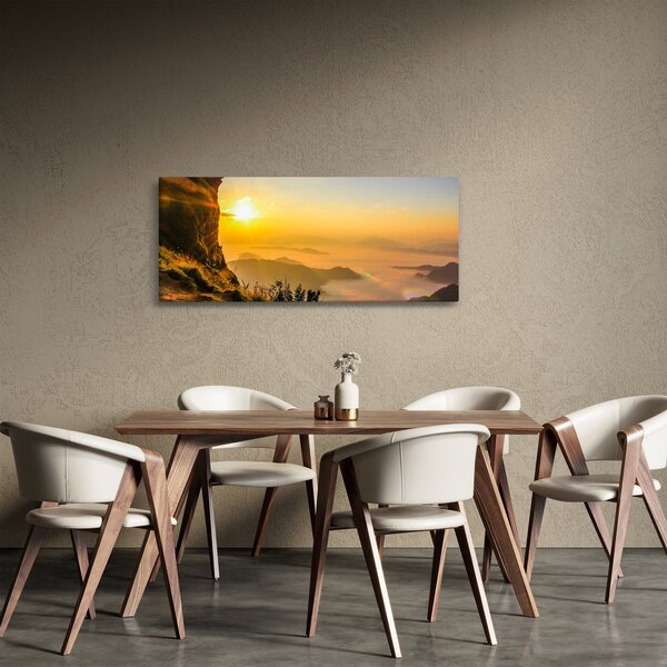 Tablou - Ceața de dimineață în vale (120x50 cm)