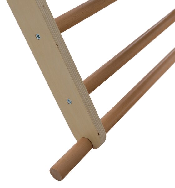 KONDELA Montessori Triunghiul Pikler 3în1, natural/mix de culori, OPRIN