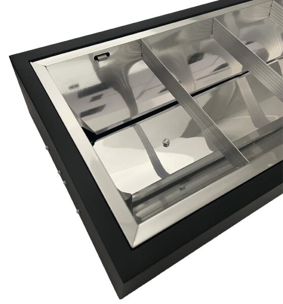 Corp de iluminat fluorescent 2xG13/18W/230V negru 120 cm
