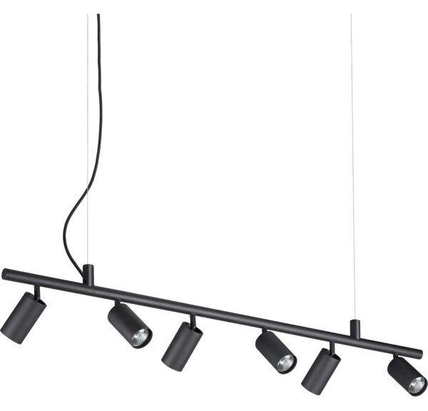 Lustră LED pe cablu Ideal Lux DYNAMITE 6xGU10/7W/230V negru