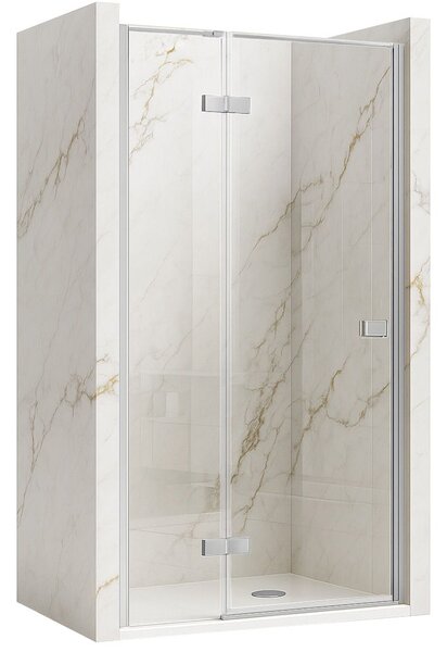 Rea Atlas, ușă de duș 80x200cm, varianta stânga, sticlă transparentă de 6 mm, profil cromat, KPL-K4662