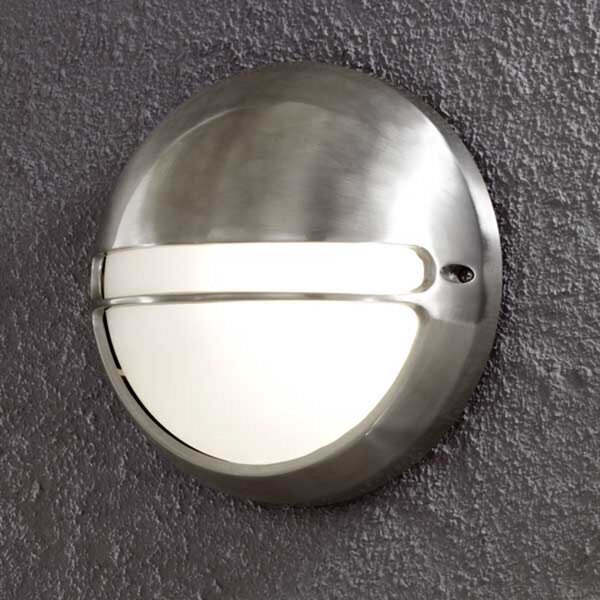 Konstsmide Aplică de exterior Torino cu formă rotundă, Metalic, Metal, Modern