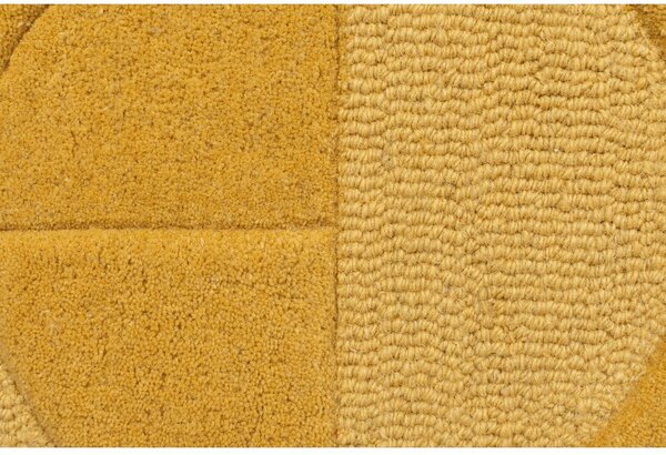 Covor galben ocru tip traversă din lână 60x230 cm Gigi – Flair Rugs