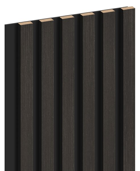 Mexen Lam-B, lamele acustice de perete 275 × 30 cm, placă HDF 4 mm, furnir tehnic, nuc argintiu, S100-275307-3015-009