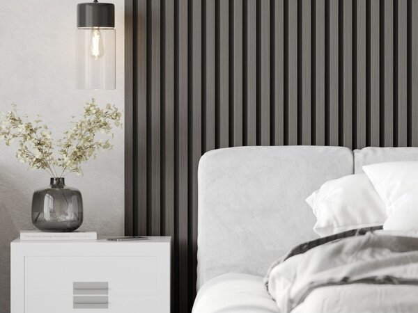 Mexen Lam-B, lamele acustice de perete 275 × 30 cm, placă HDF 4 mm, furnir tehnic, stejar metalic, S100-275307-3015-006