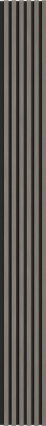 Mexen Lam-B, lamele acustice de perete 275 × 30 cm, placă HDF 4 mm, furnir tehnic, stejar metalic, S100-275307-3015-006