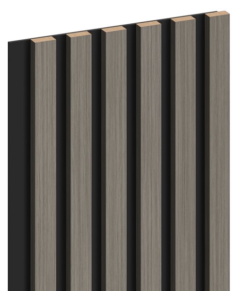 Mexen Lam-B, lamele acustice de perete 275 × 30 cm, placă HDF 4 mm, furnir tehnic, stejar metalic, S100-275307-3015-006