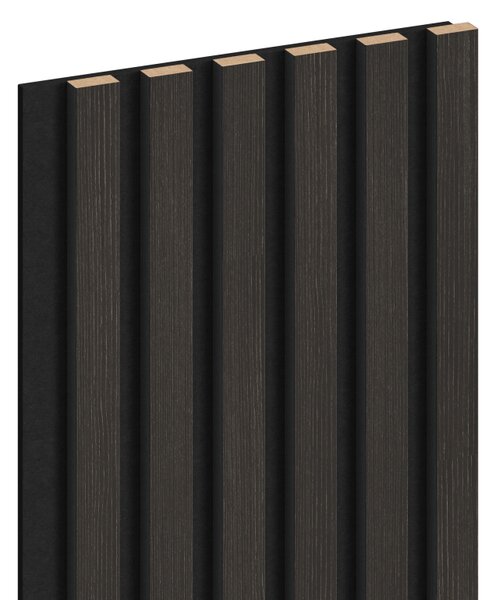 Mexen Lam-F, lamele acustice de perete 275 × 30 cm, suport din fetru 8 mm, furnir tehnic, nuc argintiu, S105-275307-3015-009