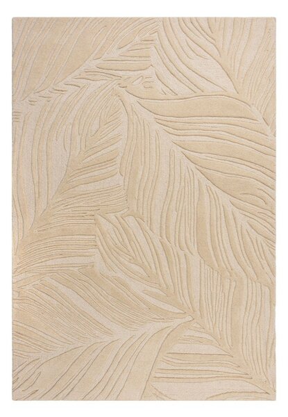 Covor din lână Flair Rugs Lino Leaf, 120 x 170 cm, bej