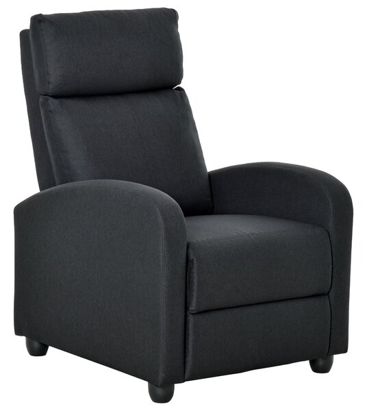 HOMCOM fotoliu recliner, 69x87x100,5cm, negru | AOSOM RO