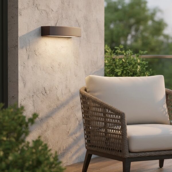 Aplică de exterior Ideal Lux ANDROMEDA 2xE27/60W/230V IP55 maro