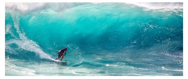Tablou - Surfer în valuri (120x50 cm)