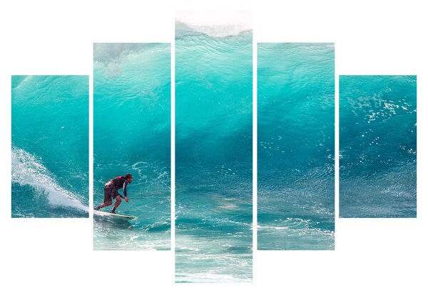 Tablou - Surfer în valuri (150x105 cm)