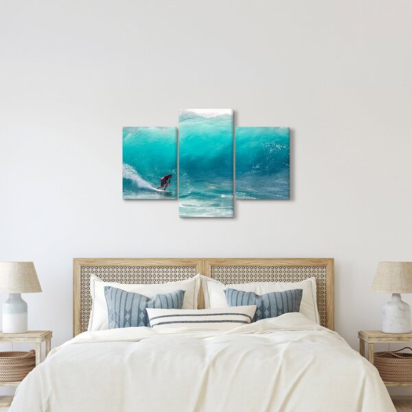 Tablou - Surfer în valuri (90x60 cm)