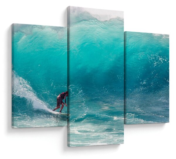 Tablou - Surfer în valuri (90x60 cm)