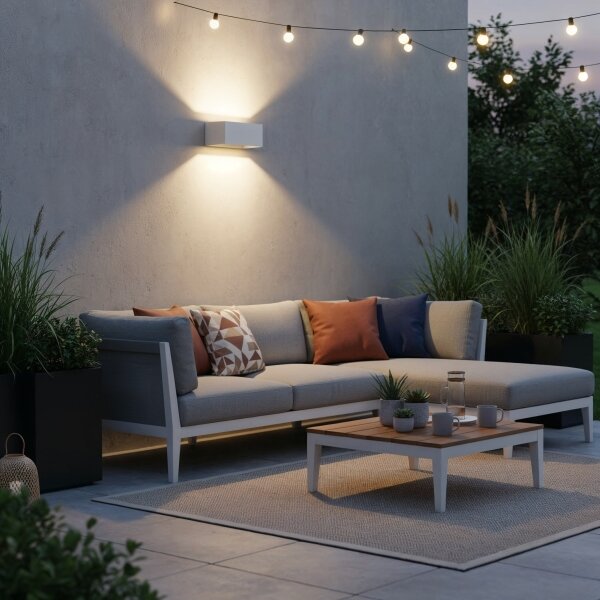 Aplică LED de exterior Ideal Lux ATOM LED/25W/230V IP54 alb
