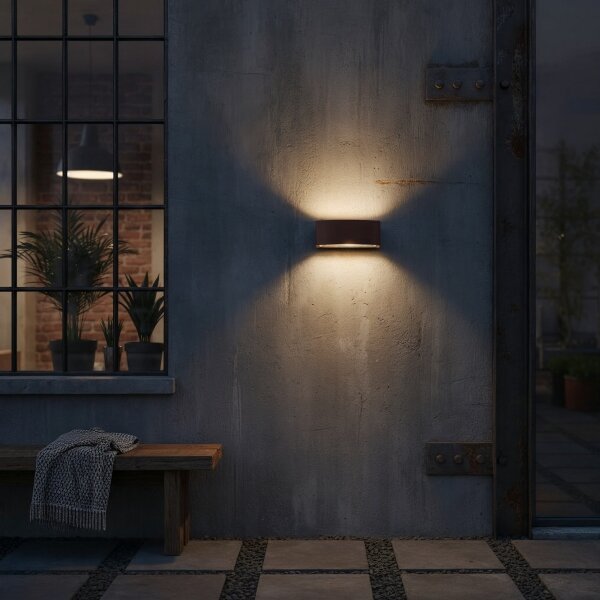 Aplică de exterior Ideal Lux ANDROMEDA 1xE27/60W/230V IP55 maro
