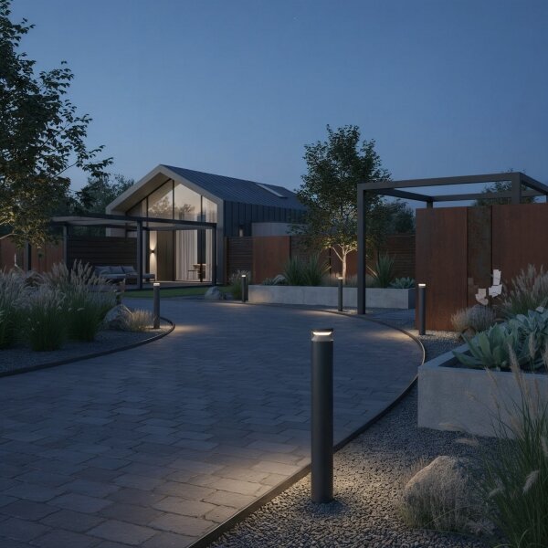 Lampă LED de exterior Ideal Lux BOEING LED/14W/230V 100 cm IP65 negru