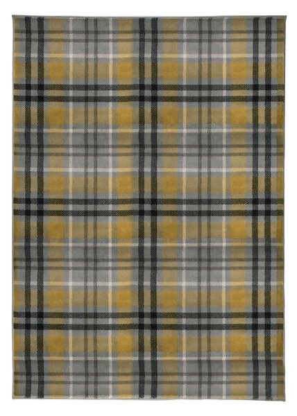Covor Flair Rugs Highland, 60 x 230 cm, galben - gri