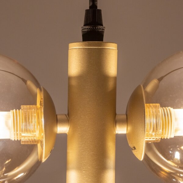 Lustră LED pe cablu Brilagi MILLA 6xG9/3W/230V auriu