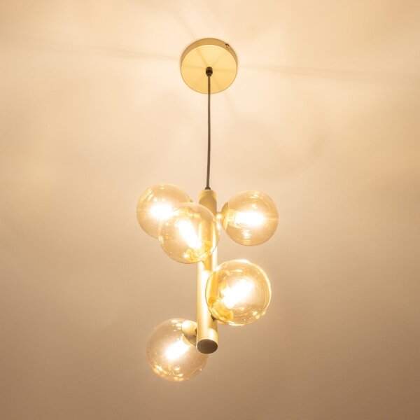 Lustră LED pe cablu Brilagi MILLA 6xG9/3W/230V auriu