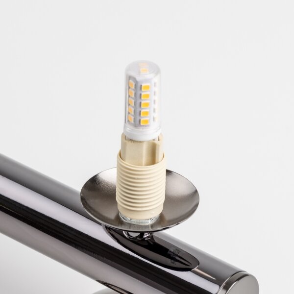 Brilagi - Lustră LED suspendată pe cablu MILLA 6xG9/3W/230V negru cromat/auriu